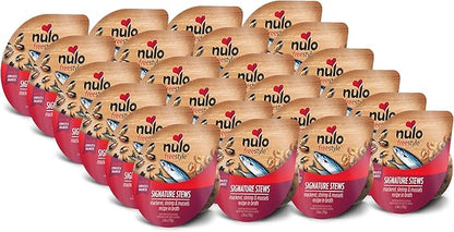 Nulo Freestyle Cat &amp; Kitten Wet Food Signature Stew - Premium All Natural Grain-Free Food Topper With No Added Minerals or Preservatives - High Animal-Based Protein - 2.8 Ounce (Pack of 24)