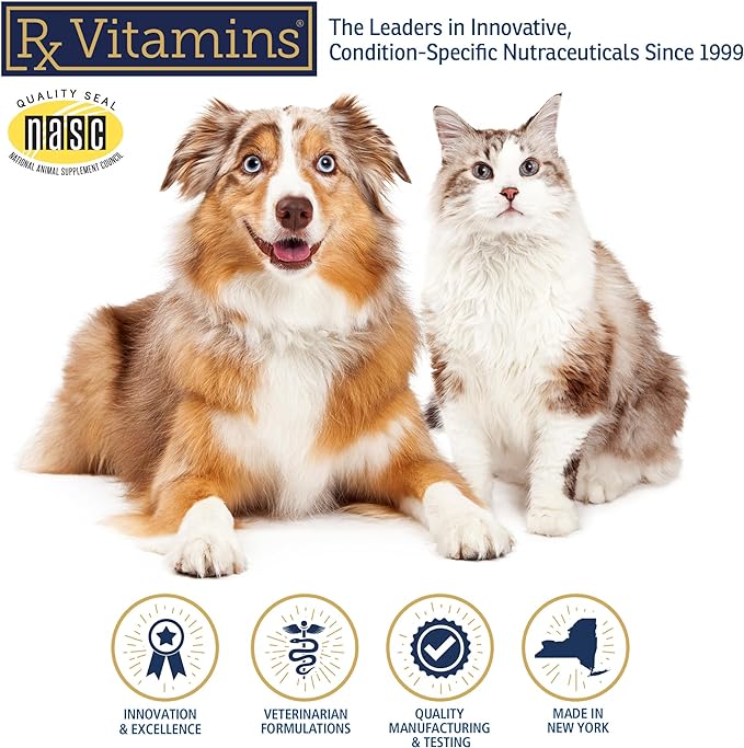 Rx Vitamins Rx Biotic - Probiotic Powder for Dogs and Cats - Cat Digestive Support &amp; Probiotic for Dogs Gut Health - Dog Probiotics for Digestive Health - 1.25oz