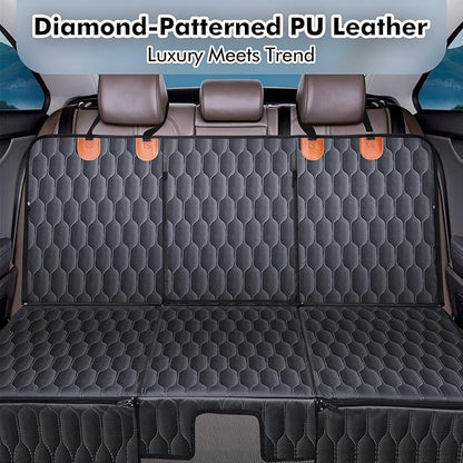 3-in-1 Convertible Dog Car Seat Extender &amp; Booster Seat – 400lb Capacity, Waterproof 600D Oxford with Hard Bottom, Scratch-Proof Hammock for Cars &amp; SUVs