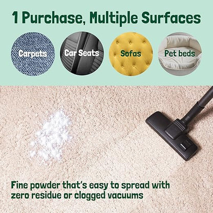 Sunny &amp; Honey Carpet Deodorizer Powder - 20 Oz, Summer Lemonade Scent - Rug Cleaner &amp; Carpet Cleaning Powder for Vacuuming &amp; Upholstery Freshener for Pets &amp; Kids