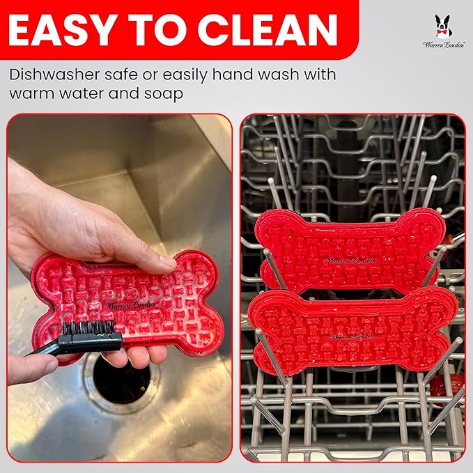 Distract-A-Hat ™ by Warren London - Dog Grooming Distraction Lick Hat for Nail Clipping and Grooming – Adjustable Fit with Adhesive Dog Lick Pad, Spreader &amp; Cleaning Brush Included