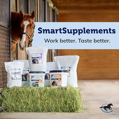 Uckele by SmartEquine EquiBase Grass Pellets | Horse Vitamins &amp; Minerals Supplement, Forage Balancer | Horses in Light to Moderate Work | 45 lb Bucket