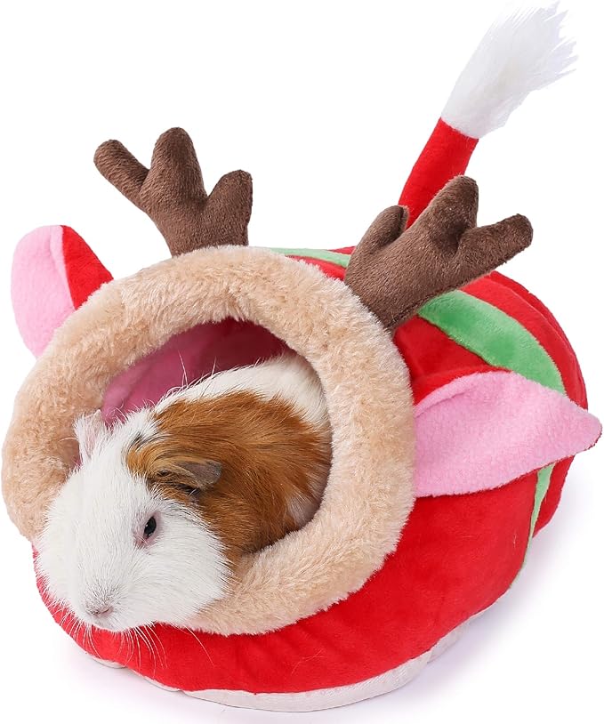 JanYoo Ferret Bed - House Hide &amp; Cage Accessories (S, Reindeer)