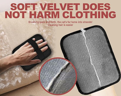 Pet Hair Removal Glove for Dogs &amp; Cats, Newly Upgraded Reusable Electrostatic Pet Hair Gloves, Pet Hair Remover Tool for Clothing, Couch, Carpet, Car Seat (2Pcs)
