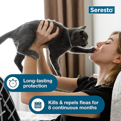 Seresto Cat Vet-Recommended Flea &amp; Tick Treatment &amp; Prevention Collar for Cats | 8 Months Protection