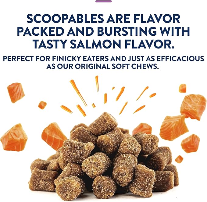 ProDen PlaqueOff Scoopables: Salmon-Flavored Dental Bites for Cats - Natural Kelp Formula for Plaque &amp; Tartar Control, Freshens Breath- 45 Scoops