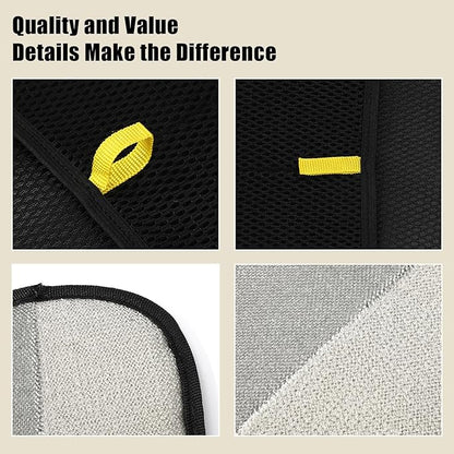 2pcs Pet Hair Removal Gloves, 2 Style Reusable Pet Hair Static Remover Mitt Glove for Cat Dog Sofa Furniture Carpet Curtain Bed Sheet Clothes Car Seat Cleaning Tool (Regular &amp; Five Finger Style)