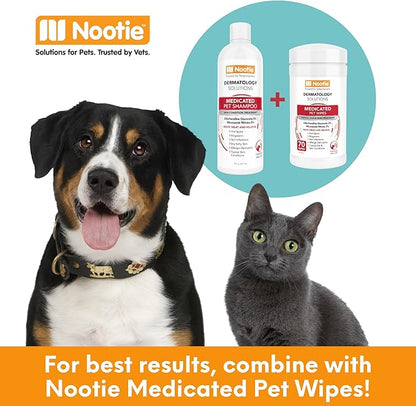 Nootie Medicated Pet Shampoo, Chlorhexidine Dog Shampoo for Itch Relief, Sold in over 5,000 Vet Clinics &amp; Pet Stores Worldwide- 16oz