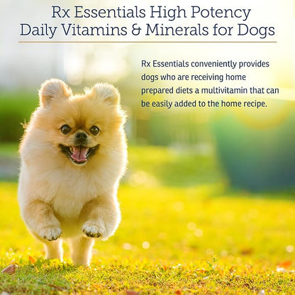 Rx Vitamins Essentials for Dogs - Daily Vitamins &amp; Minerals - with Blue Spirulina, Kelp Powder, and Milk Thistle - Complete Canine Vitamins and Essential Minerals Powder - 8 oz