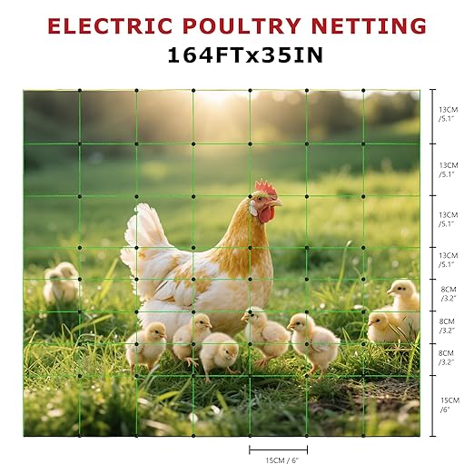 Electric Fence Netting, 164&