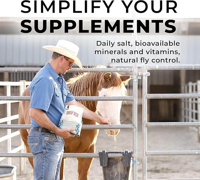 Daily Red Fortified w/Garlic - Horse Vitamin &amp; Mineral Supplement 5 lb Pouch
