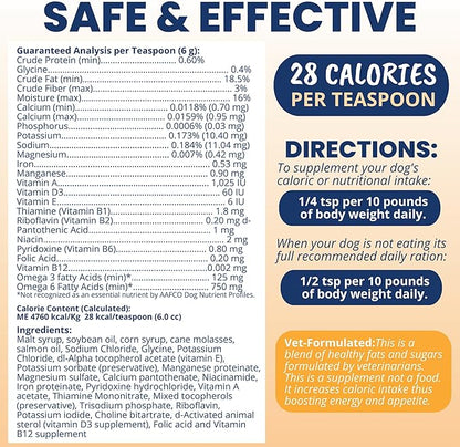 Under the Weather Pet Electrolytes Ready Cal Plus Gel for Dogs | Vet-Formulated High-Calorie Supplement for Dog &amp; Puppy | Provides Essential Calories &amp; Promotes Weight Gain | 3.5 Oz Tube Pack