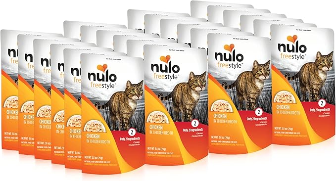 Nulo Freestyle Cat &amp; Kitten Wet Cat Food Pouch, Premium All Natural Grain-Free Soft Cat Food Topper with Amino Acids for Heart Health and High Animal-Based Protein