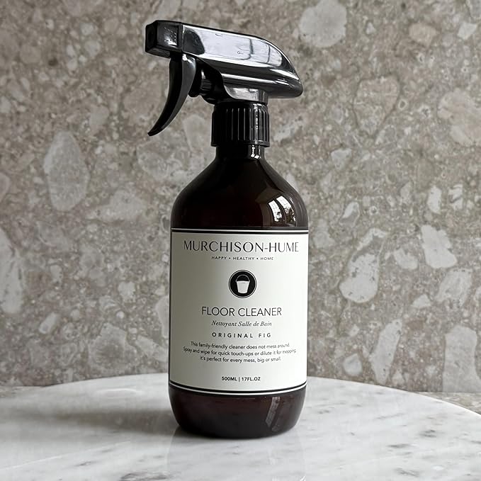 Murchison-Hume Natural Floor Cleaner Spray – Pet-Friendly, Non-Toxic, Plant-Based Formula for Hardwood, Tile &amp; Laminate – Streak-Free Shine, Fresh Scent – 17oz Bottle-Original Fig