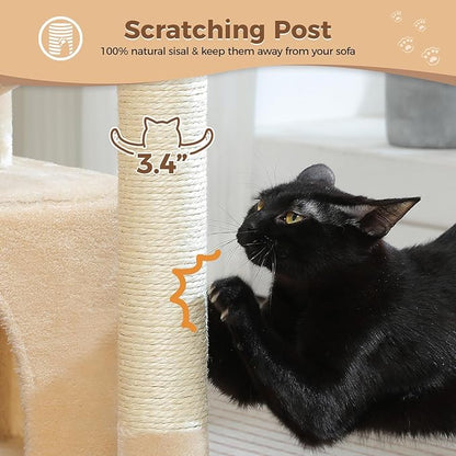 PEQULTI 4-in-1 Cat Tree, 33&