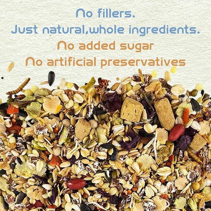 Garden Fruit &amp; Vegetable Hamster Food Mix Natural Small Pet Food Made for Hamsters 1LB Critical Care Healthy Dwarf Hamsters Feed New Packaging