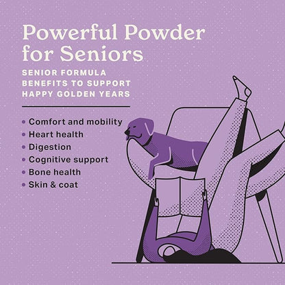 The Missing Link Senior Dog Supplement 1lb Bag - Powerful Powder Supports Bones, Joints, Skin, Coat, Heart, Eyes, Memory &amp; Cognition