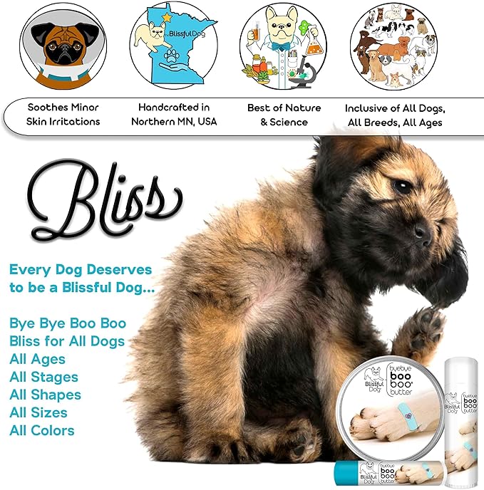 The Blissful Dog Bichon Frise Boo Boo Butter, 0.50-Ounce
