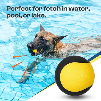 Squeaky Floating Dog Toy – Interactive Water Ball for Fetch &amp; Pool Play, Durable Cognitive Ball for Smart Dogs,Ideal for Medium &amp; Large Dogs
