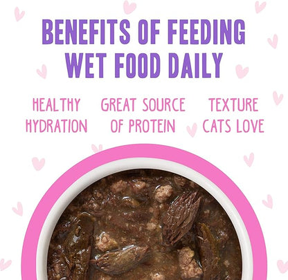Weruva B.F.F. OMG - Best Feline Friend Oh My Gravy!, Tuna &amp; Duck Devour Me with Tuna &amp; Duck in Gravy Cat Food, 3oz Pouch (Pack of 12)