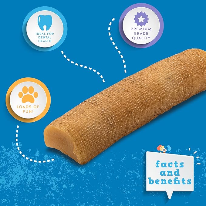 Jack&amp;Pup Yak Cheese Himalayan Dog Chews | Dog Yak Chews for Large Dogs Aggressive Chewers | Hard Yak Cheese Stick (9oz, 3 Pack)