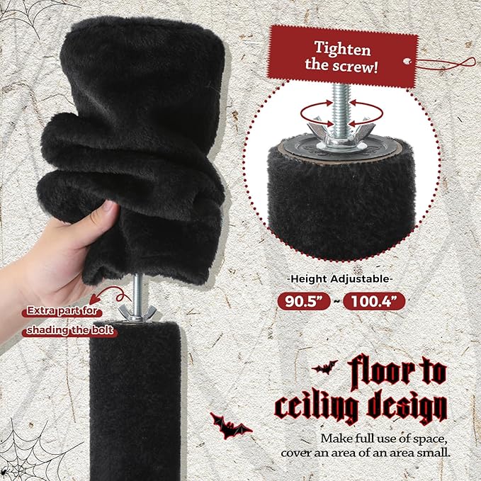 PEQULTI Tall Cat Tree, Floor to Ceiling Cat Tree Tower Adjustable [90.5&