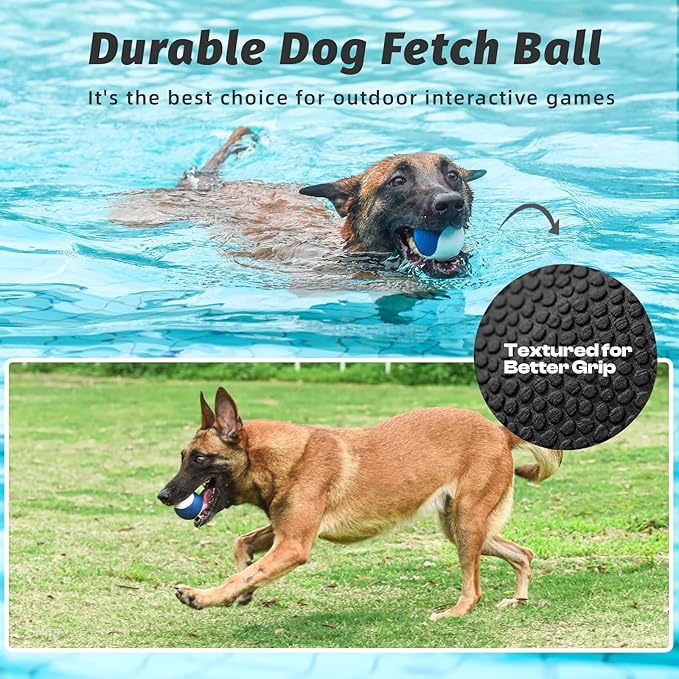 Squeaky Floating Dog Toy – Interactive Water Ball for Fetch &amp; Pool Play, Durable Cognitive Ball for Smart Dogs,Ideal for Medium &amp; Large Dogs