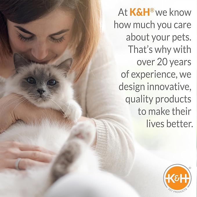 K&amp;H Pet Products EZ Mount Thermo-Kitty Window Bed Extra-Deep Gray 27 X 10 X 11 Inches