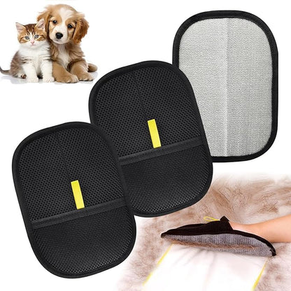 Pet Hair Removal Glove, 2025 New Reusable Electrostatic Glove for Cats &amp; Dogs, Effective Pet Hair Remover for Furniture, Couch, Carpet, and Car Seats (3PCS)