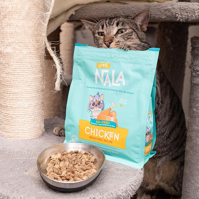 LOVE, NALA - Chicken Air Dried Cat Food - Award Winning - Made in USA - Complete &amp; Balanced Cat Food for All Life Stages- 1 Bag - 1 lb.