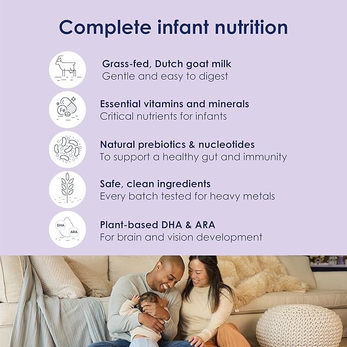 Kabrita Goat Milk Infant Formula - Easy to Digest Baby Formula 0-12 Months - Contains Prebiotics, Iron, DHA, Non-GMO - Gentle on Sensitive Tummies - Formula Supporting Gut Health &amp; Sleep - 14oz (Pack of 12)