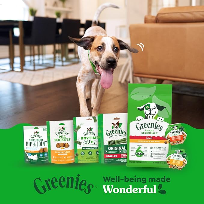Greenies Smart Topper High Protein Wet Mix-in for Dogs, Chicken, Beef, Sweet Potatoes, Potatoes &amp; Spinach Recipe in Vitabroth Broth- Bone Broth + Vitamins E &amp; B1, 10 Count