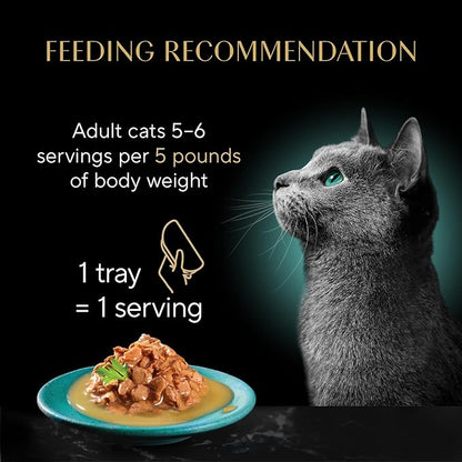 Sheba Gravy Indulgence Adult Wet Cat Food Beef Entree and Chicken Entree in Extra Gravy Variety Pack, 2.6 oz. Twin-Pack Trays (12 Count, 24 Servings) (Pack of 2)