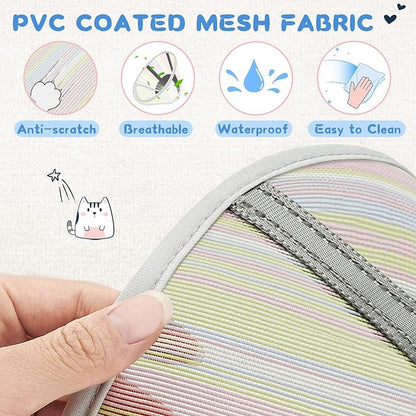 Supet Soft Air Mesh Cat Recovery Cone Alternative for Small Kittens, Lightweight Anti Scratch Head Cone