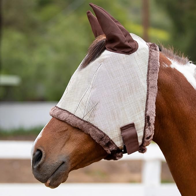 Kensington Signature Fly Mask w/Plush Fleece &amp; Ears w/Forelock Hole Size