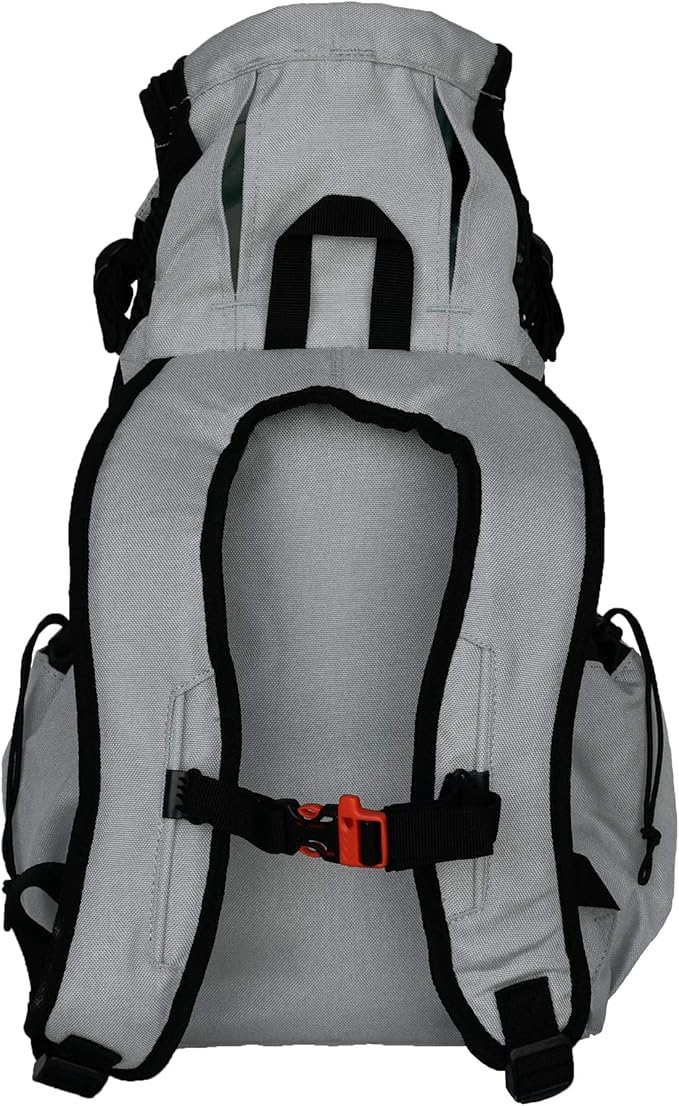 K9 Sport Sack Air 2 - X-Small, Light Grey - Ideal for Dogs with 9-12” Back Length - Durable, Breathable Backpack-Style Carrier - Perfect for Walks, Short Hikes &amp; Public Transportation