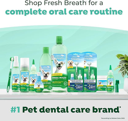 TropiClean Fresh Breath Dental Foam Spray for Dogs &amp; Cats | Quick Breath Freshener and Teeth Cleaning Solution | Made in The USA | 4.5oz.