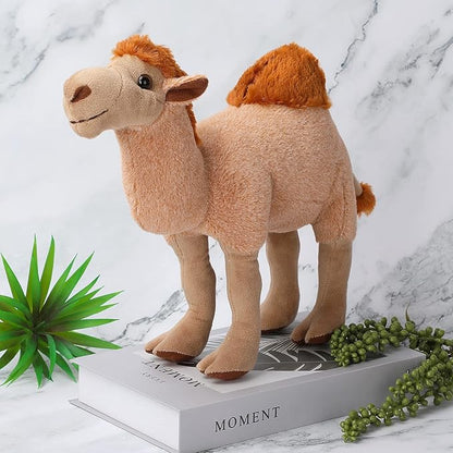 Camel Plush Toy, Stuffed Animal Plushie Doll, Soft Fluffy Like Real Desert Animals Hugging Toy - Present for Every Age &amp; Occasion
