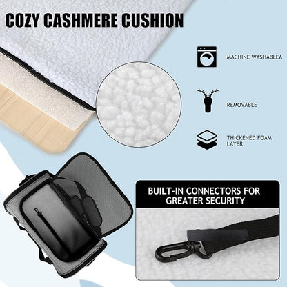 Carriers Soft-Sided Pet Carrier Case for Small Medium Cats Dogs Puppy Under 15 lbs,Airline Approved Cat Carrier with 4 Ventilated Windows (Medium,Grey&amp;Black)