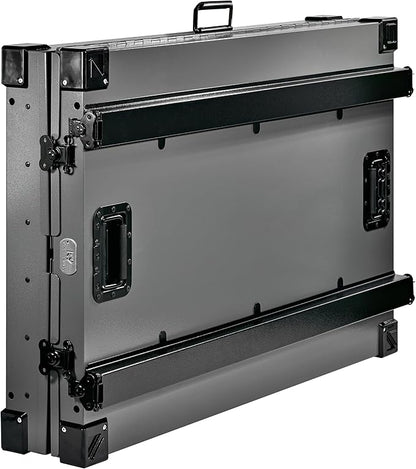 Heavy Duty Fully Collapsible Powder-Coated Aluminum Dog Crate - Large (Gray)