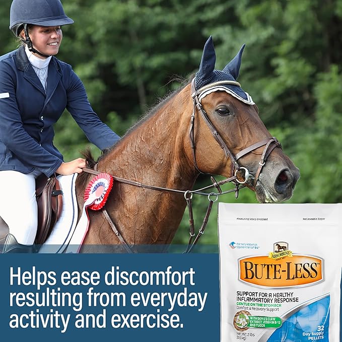 Bute-Less Comfort &amp; Recovery Supplement Pellets, Healthy Inflammatory Response, 2 lb / 32 Day Supply