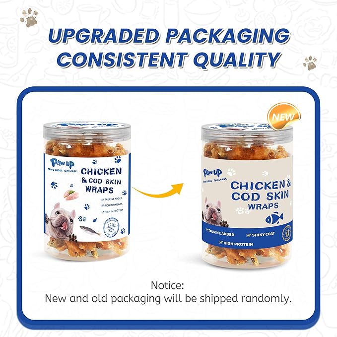 Dog Treats Chicken &amp; Fish, High in Protein and Omega-3, for Large Small Dogs, 10.5 oz