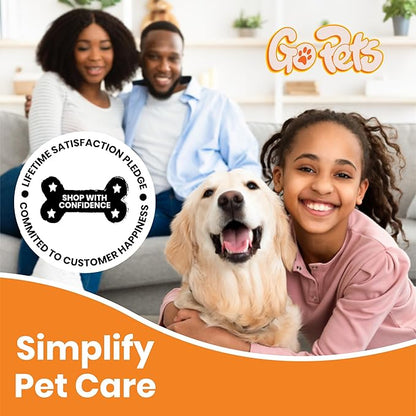 GoPets Double-Sided Pin &amp; Bristle Brush, Dog &amp; Cat Grooming Brush for Detangling, Shedding Control, Fur &amp; Dirt Removal, Smooth &amp; Efficient Pet Grooming for Healthy Coat, Comfortable Ergonomic Handle