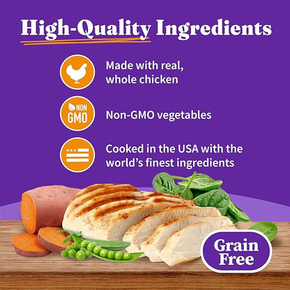 Halo Wet Cat Food Whole Chicken Recipe, Grain Free Wet Cat Pate, Canned Cat Food for Extra Hydration, 5.5 Oz Can (Pack of 12)