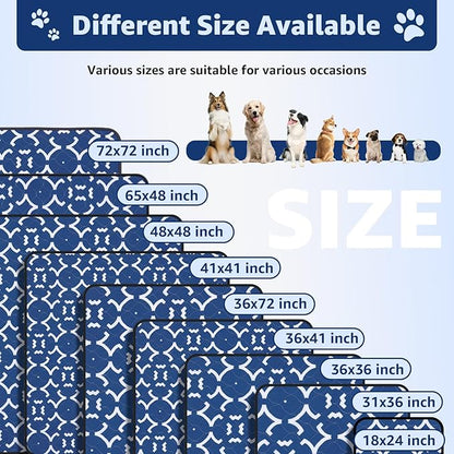 LOOBANI Washable Pee Pads for Dogs 36"x 36": 2 Pack Super Absorbent Reusable Puppy Pads Leakproof Whelping Pad Dog Playpen Mat, Waterproof Non-Slip Dog Training Pads for Floor, Crate, Potty