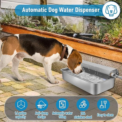 6L Automatic Dog Water Dispenser Bowl for Large Dog