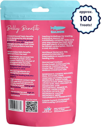Training Treats for Dogs - Soft Salmon - Low Calorie Dog Training Treats for Sensitive Stomachs with Single Source Premium Protein, Corn Free, &amp; Soy Free Formula - 4 oz