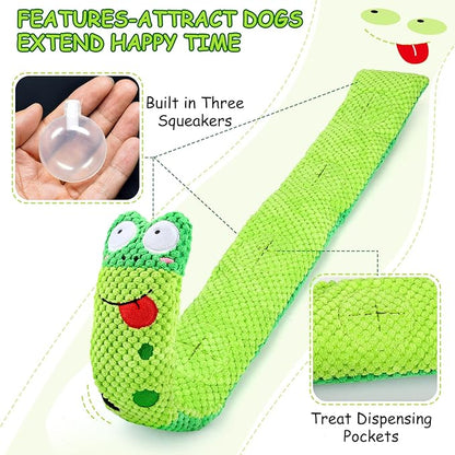 Squeak Dog Toys for Stress Release &amp; Boredom Relief, Dog Puzzle IQ Training, Snuffle Foraging Instinct Training - Suitable for Small, Medium &amp; Large Dogs