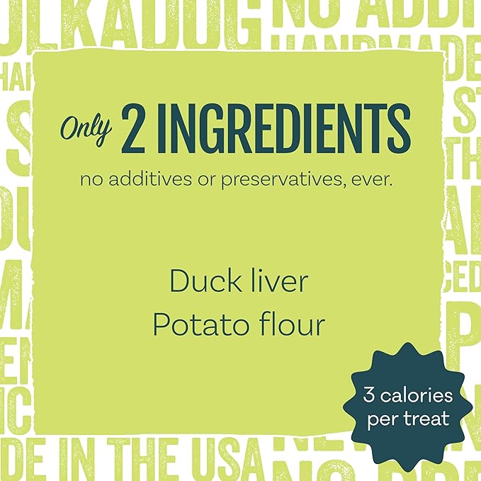 Polkadog Lucky Duck Crunchy Training Bits – All Natural, Grain Free Healthy Training Treats for Dogs. Handcrafted &amp; Made in USA. Great for Dogs with Allergies or Sensitive Stomachs – 7oz