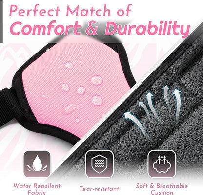 Eagloo Dog Harness Small Sized Dog, No Pull Service Vest with Reflective Strips and Control Handle, Adjustable and Comfortable for Easy Walking, No Choke Pet Harness with 2 Metal Rings, Pink, S